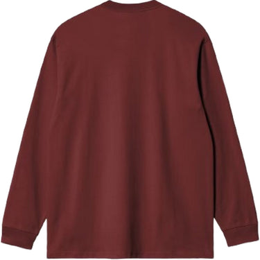 Maglie a manica lunga Uomo Carhartt Wip - L/S American Script T-Shirt - Bordeaux