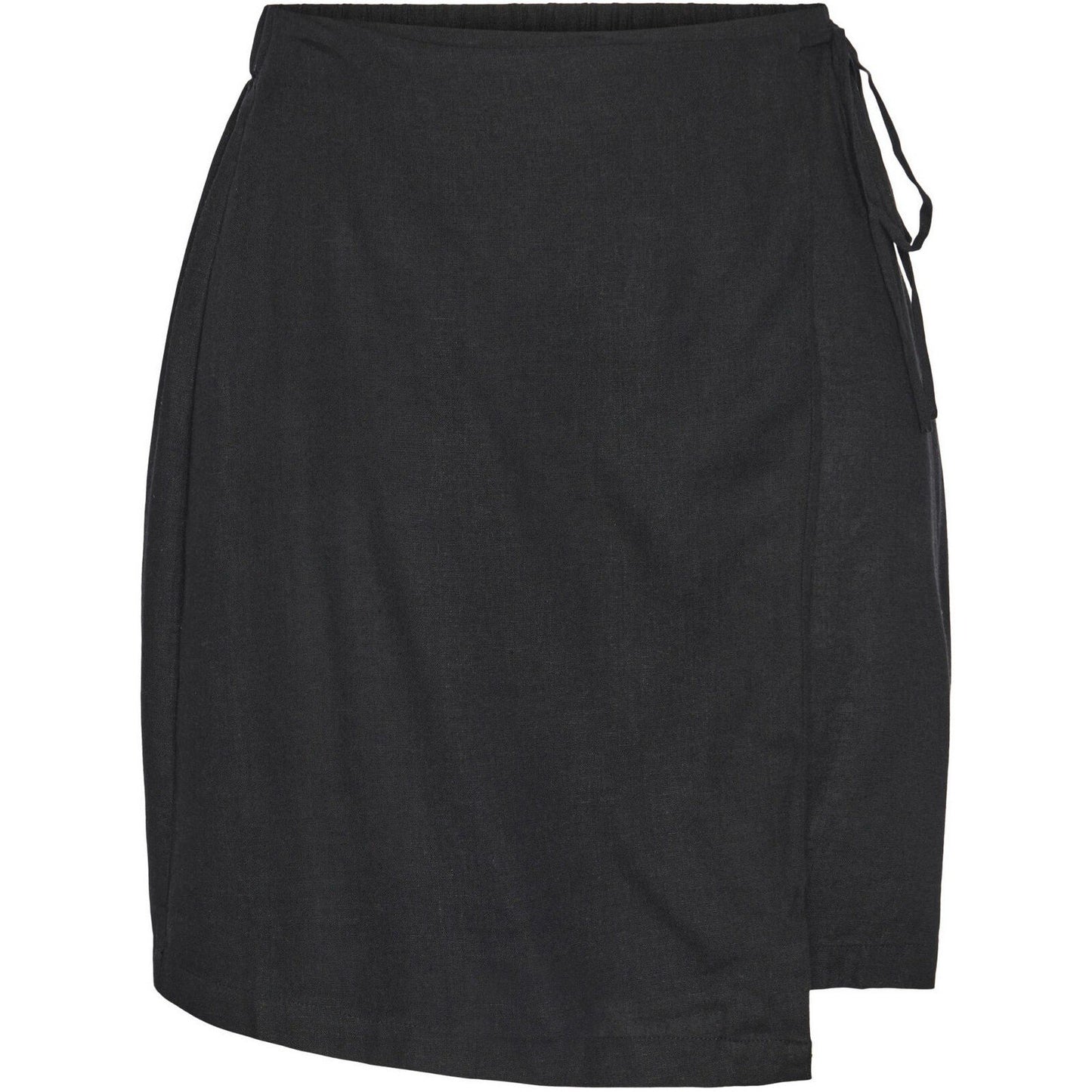 Gonne casual Donna Pieces - Pcpia Linen Mix Mw Wrap Skirt Wvn Noos - Nero