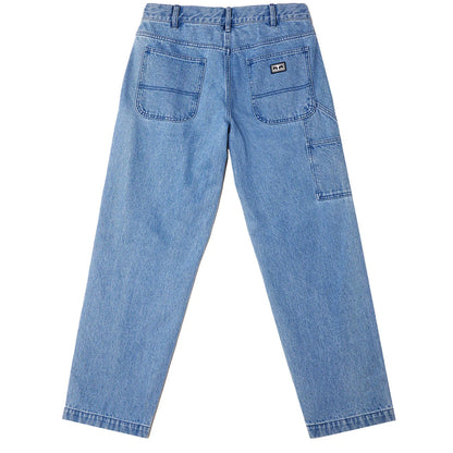 Jeans Unisex Obey - Hardwork Carpenter Denim - Blu