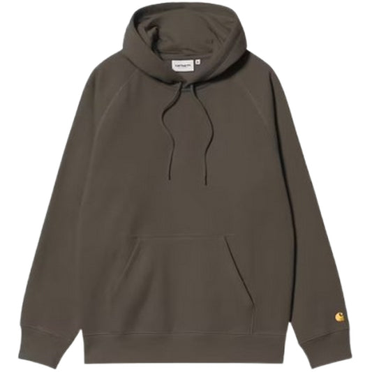 Felpe con cappuccio Uomo Carhartt Wip - Hooded Chase Sweat - Fango