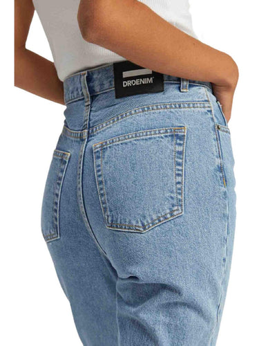Damskie jeansy DrDenim – Nora – Niebieskie