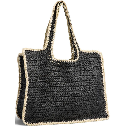 Borse a mano Donna Pieces - Pclydia Contrast Shopper - Nero