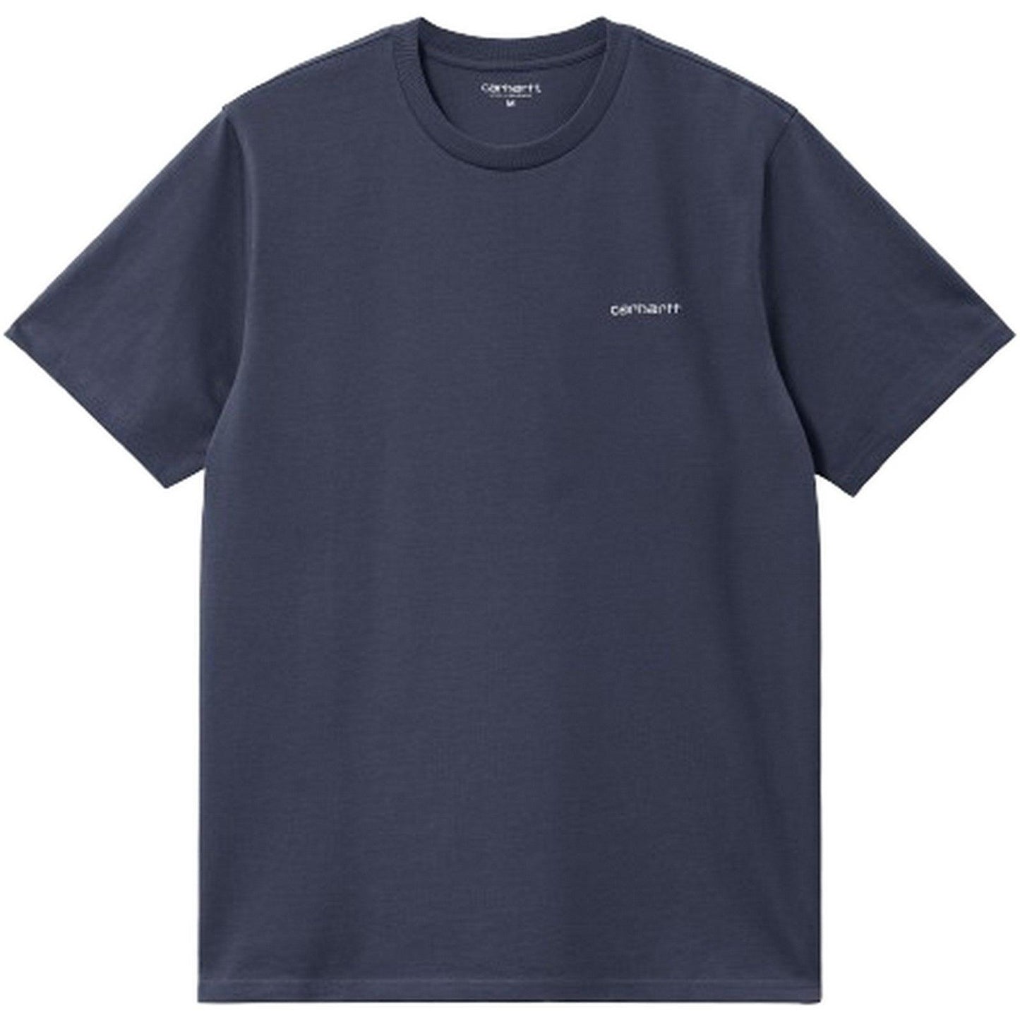 T-shirt Uomo Carhartt Wip - S/S Script Embroidery T-Shirt - Blu