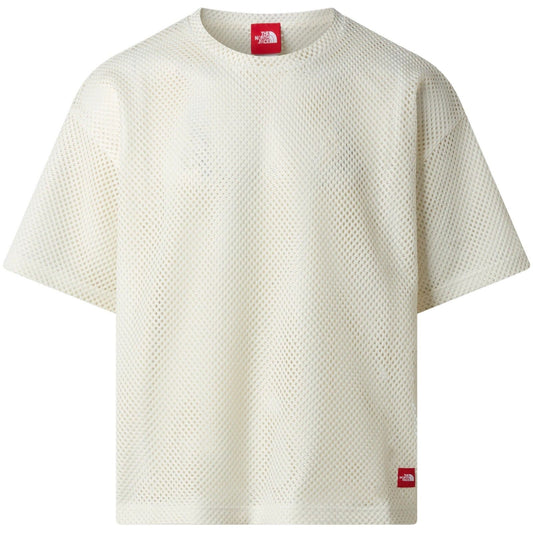 T-shirt Uomo The North Face - M TNF Red Box Mesh T-Shirt - Bianco