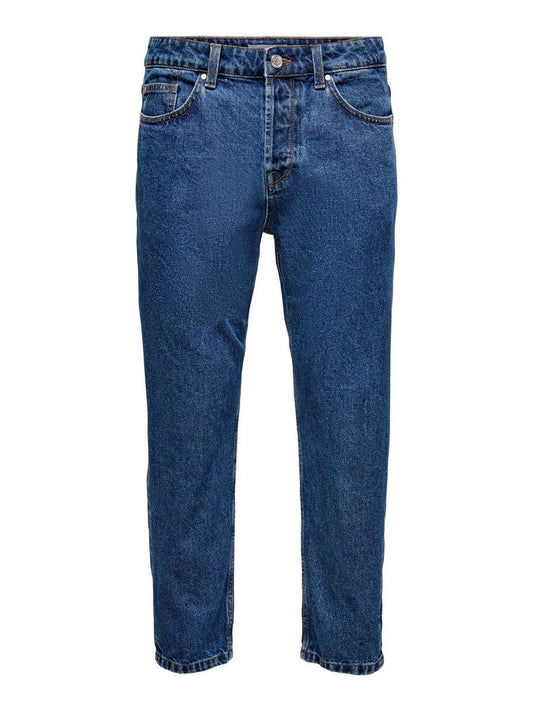 Jeans Uomo Only & Sons - Onsavi Beam D.blue Pk1420 Noos - Blu