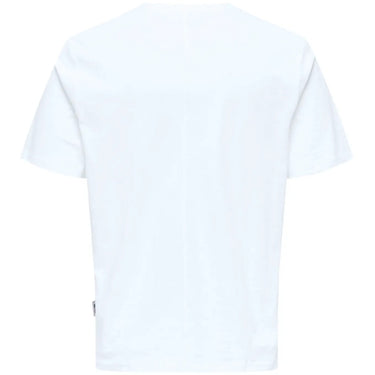 T-shirt męski Only & Sons – Onsbenne Pocket Ss Tee Noos – Biały