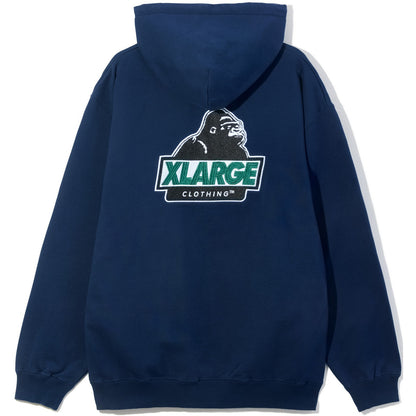 Felpe con cappuccio Unisex XLarge - Slanted Og Zip Hooded Sweatshirt - Blu