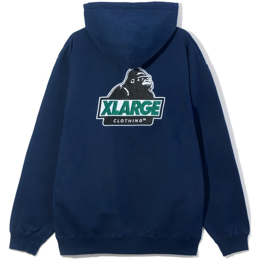 Felpe con cappuccio Unisex XLarge - Slanted Og Zip Hooded Sweatshirt - Blu
