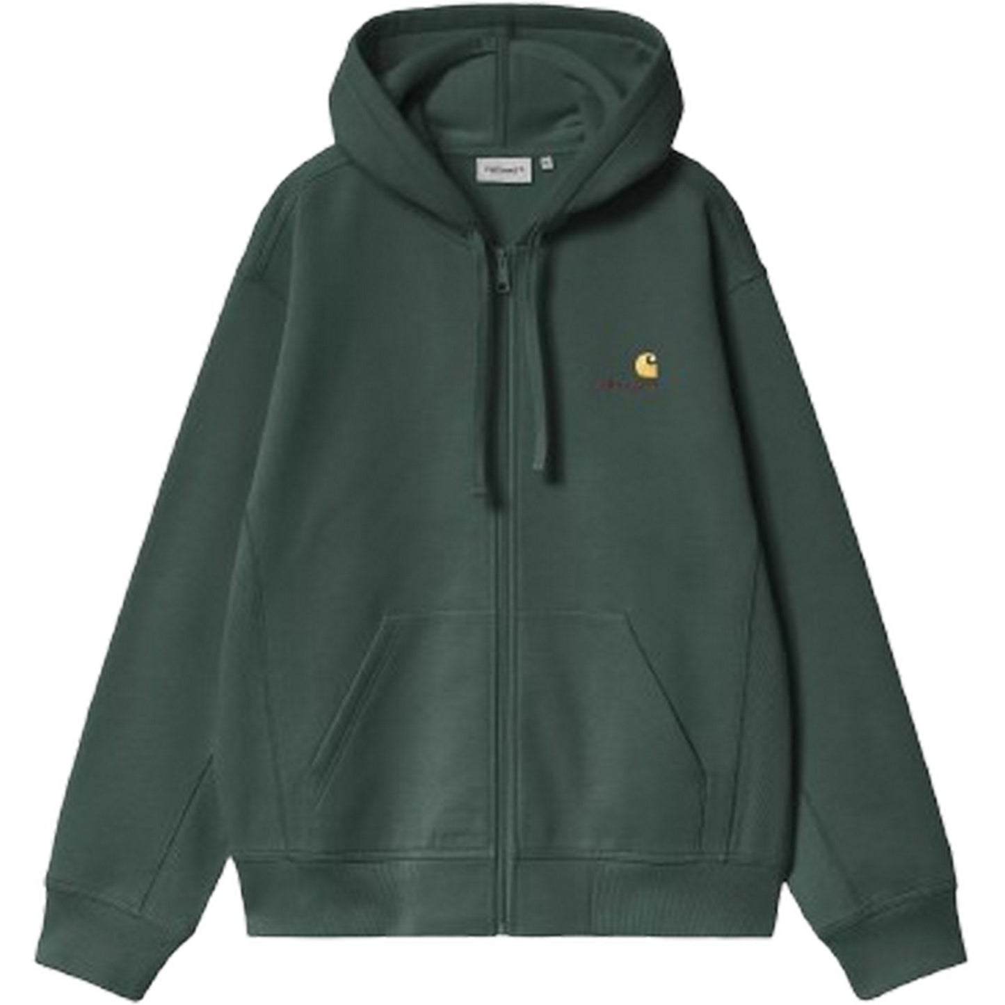 Giacche Uomo Carhartt Wip - Hooded American Script Jacket - Verde
