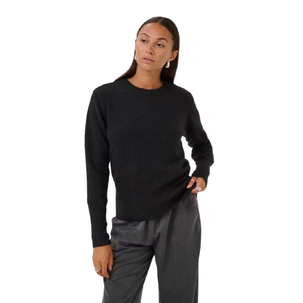 Maglioni Donna Kaffe - KAniel Crew Neck Pullover - Nero
