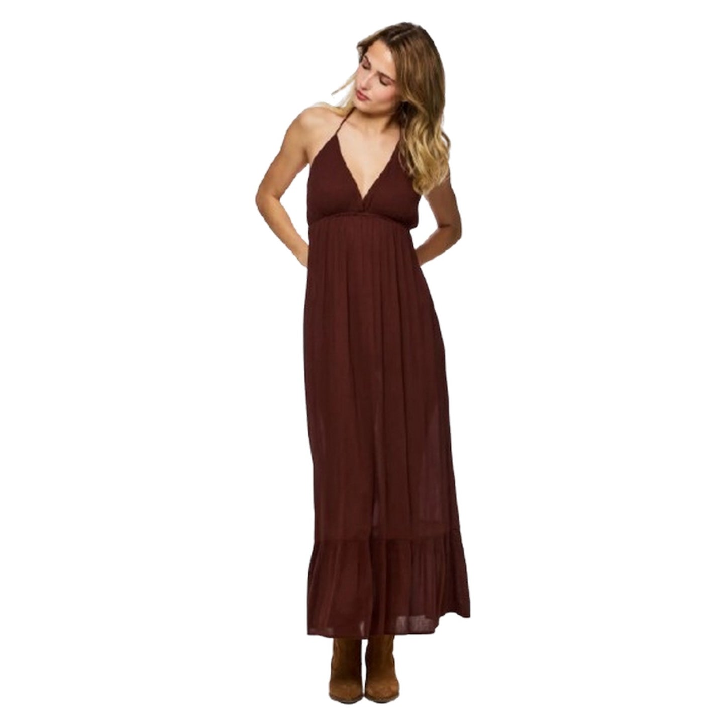 Vestiti casual Donna Pieces - Pckaya Strap Dress Solid Wvn - Rosso