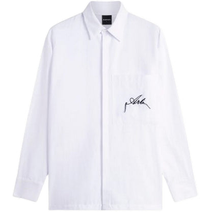 Camicie casual Uomo Les Artists - Shirt Embroidery - Bianco