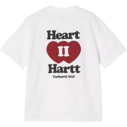 T-shirt Donna Carhartt Wip - W' S/S Heart II Hartt T-Shirt - Bianco