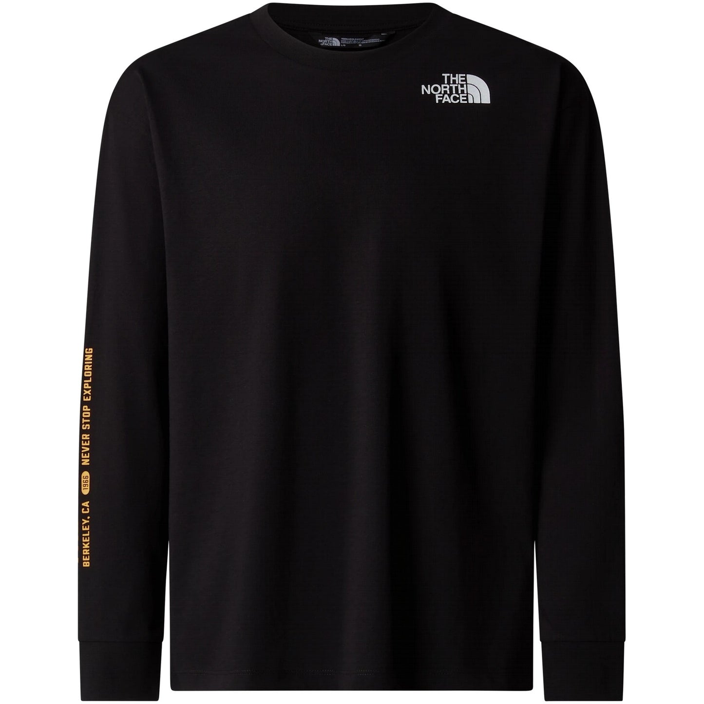 Maglie a manica lunga Ragazzi Unisex The North Face - Teen Varsity Graphic Oversize L/S Tee - Nero