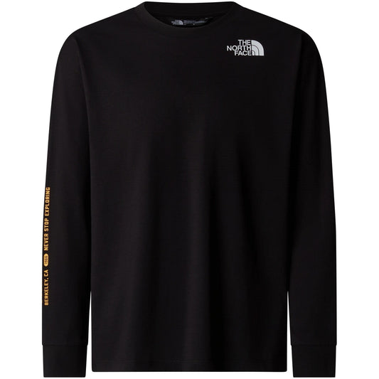 Maglie a manica lunga Ragazzi Unisex The North Face - Teen Varsity Graphic Oversize L/S Tee - Nero