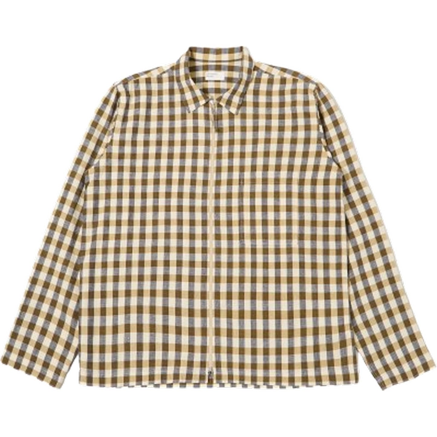 Camicie casual Uomo Universal Works - Zip Shirt - Verde