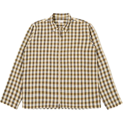 Camicie casual Uomo Universal Works - Zip Shirt - Verde