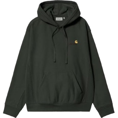 Felpe con cappuccio Uomo Carhartt Wip - Hooded American Script Sweat - Verde