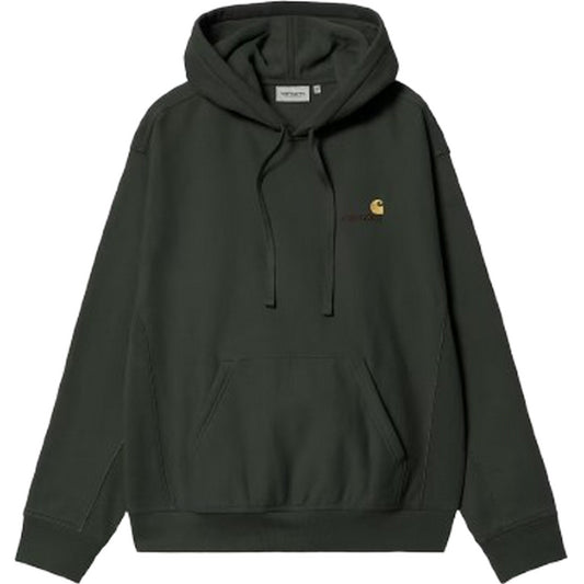 Felpe con cappuccio Uomo Carhartt Wip - Hooded American Script Sweat - Verde
