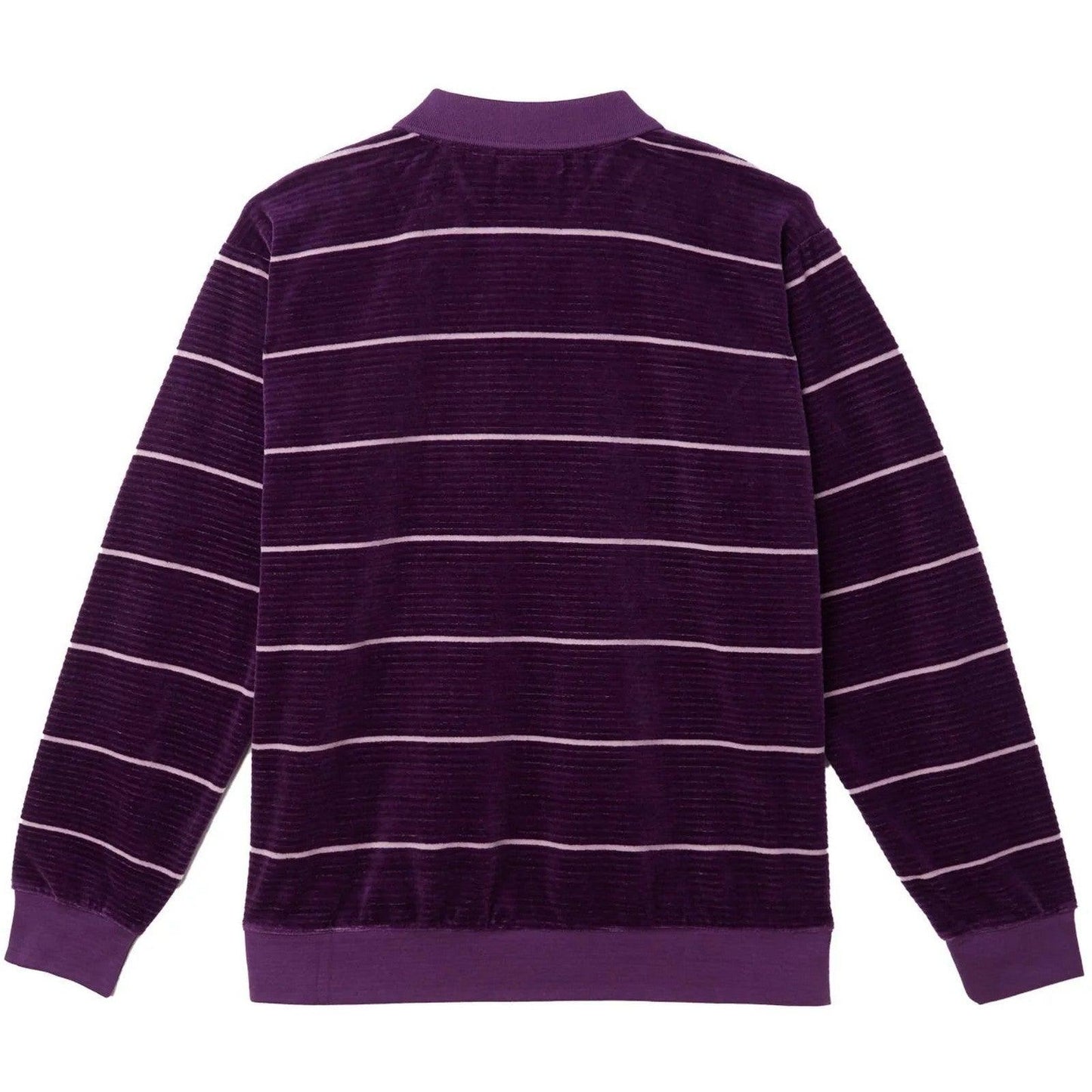 Polo Uomo Obey - Astoria Velour Stripe Polo Ls - Multicolore