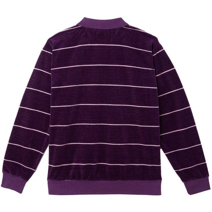 Polo Uomo Obey - Astoria Velour Stripe Polo Ls - Multicolore