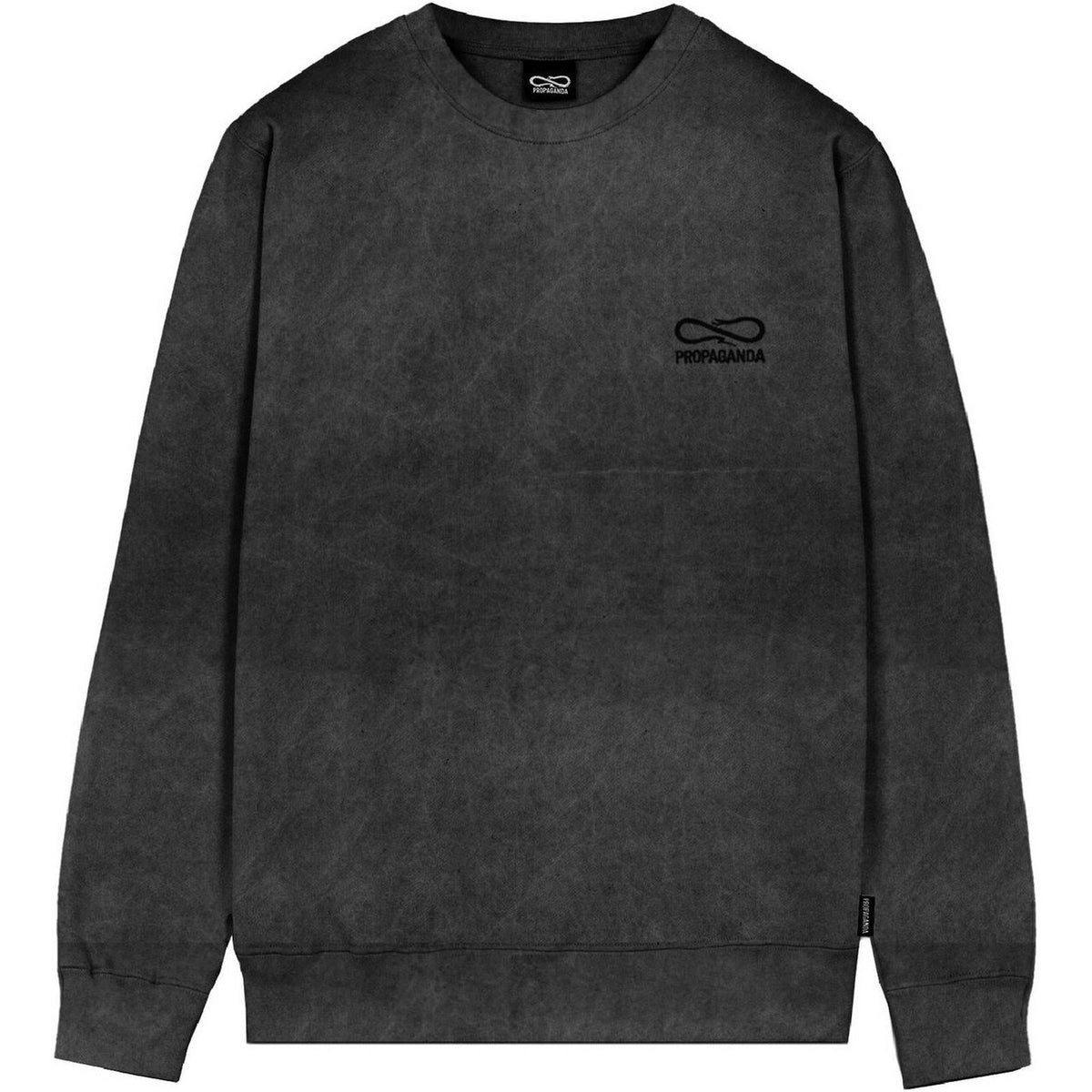 Felpe senza cappuccio Uomo Propaganda - Crewneck Logo Embroidery - Nero