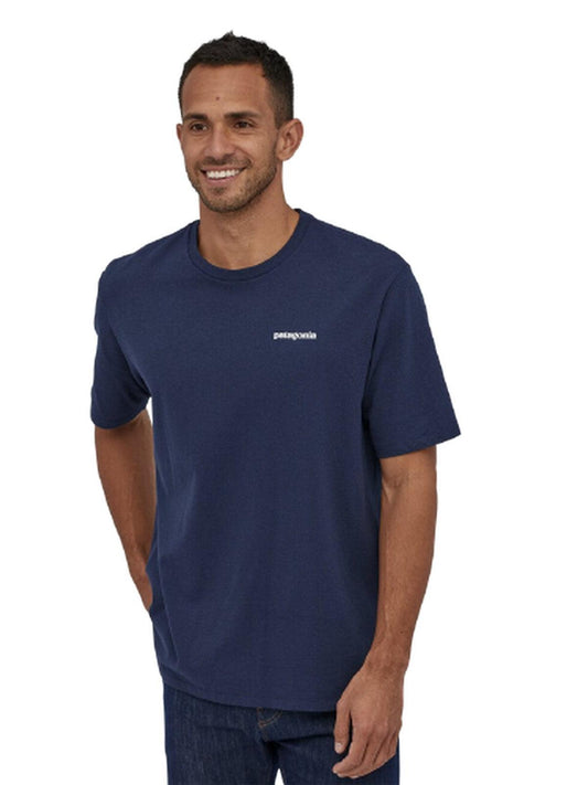 T-shirt Uomo Patagonia - M's P-6 Logo Responsibili-Tee - Blu