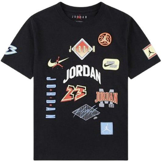 T-shirt Bambini Unisex Jordan - Jdb Dynasty Patch - Nero