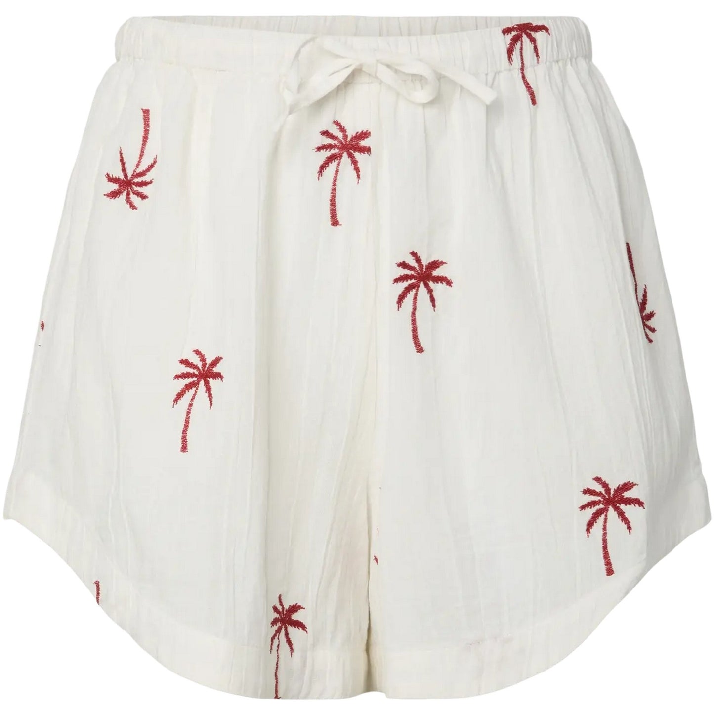 Pantaloncini Donna Pieces - Pckiana Embrodiery Shorts Wvn Bc - Bianco