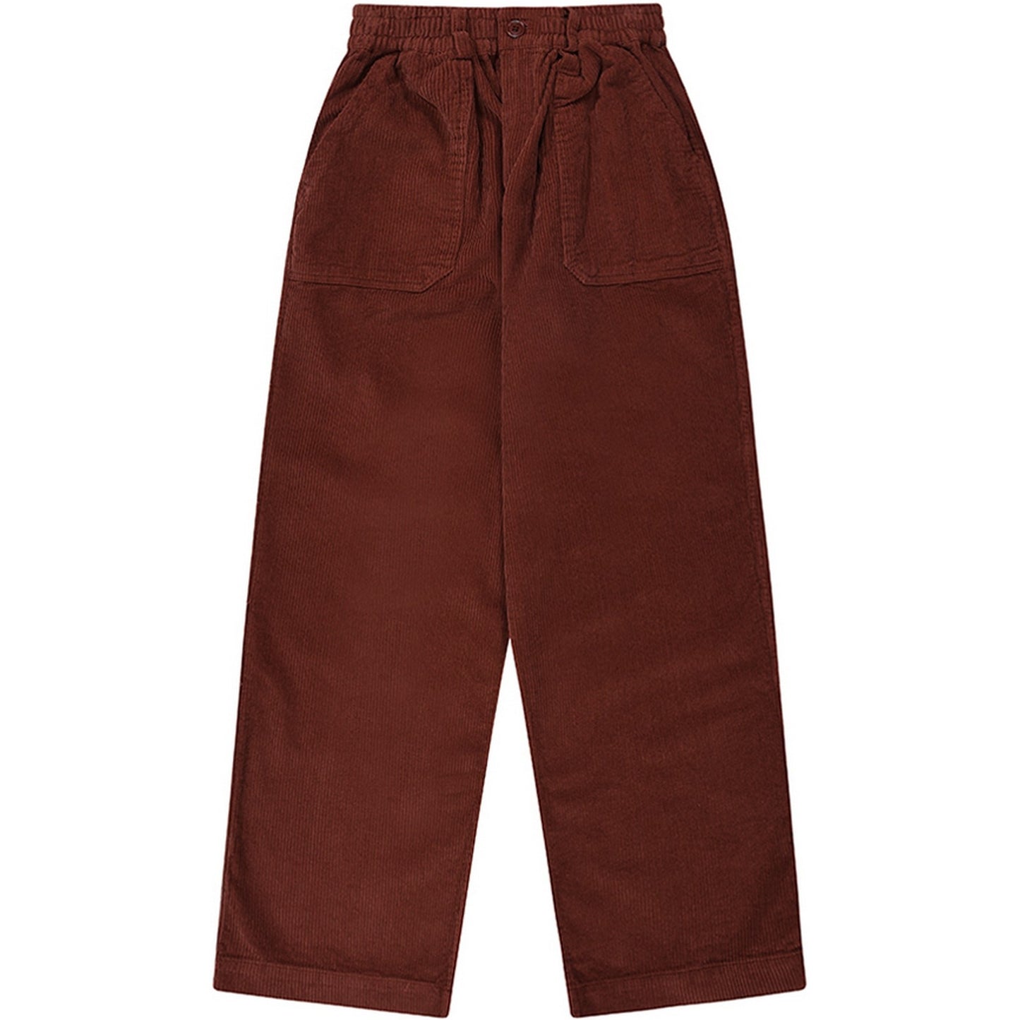 Pantaloni Unisex KAPPY DESIGN - One Tuck Fatigue Corduroy Pants - Rosso