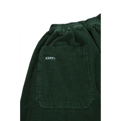 Pantaloni Uomo KAPPY DESIGN - One Tuck Fatigue Corduroy Pants - Verde